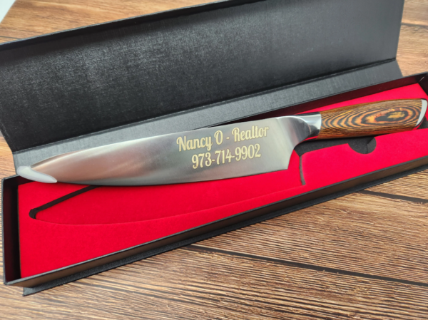 Custom Etched Chefs Knife