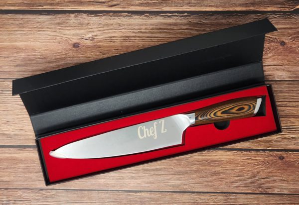 Custom Etched Chefs Knife - Image 9