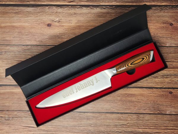 Custom Etched Chefs Knife - Image 11