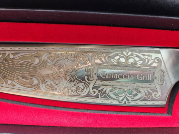 Ornate Custom Etched Chefs Knife / personalized knife / kitchen knife / 8" knife - Image 6