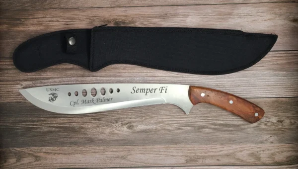 Custom Engraved Hunting Machete / Book of Eli / High Carbon Stainless Hunting Machete / personalized / etched - Image 5